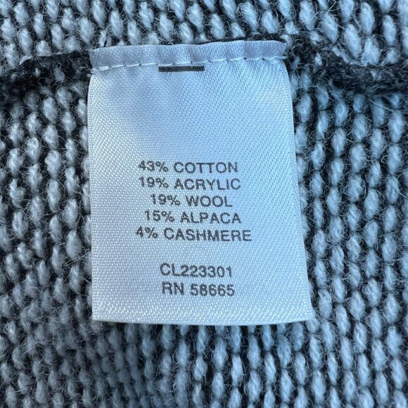 Classiques Entier Cardigan Sweater Jacket Womens Small Black White Belted Office - Picture 14 of 16